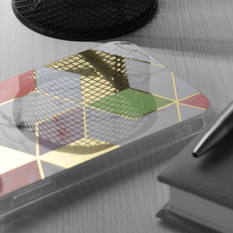 Husa iPhone 14 Plus Techsuit Marble, mov