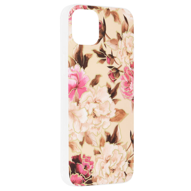 Husa iPhone 14 Plus Techsuit Marble, Mary Berry Nude