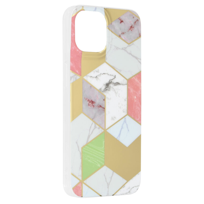 Husa iPhone 14 Techsuit Marble, mov