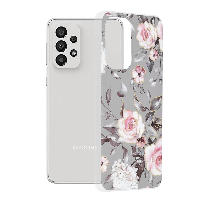 Husa Samsung Galaxy A33 5G Techsuit Marble, Bloom of Ruth Gray
