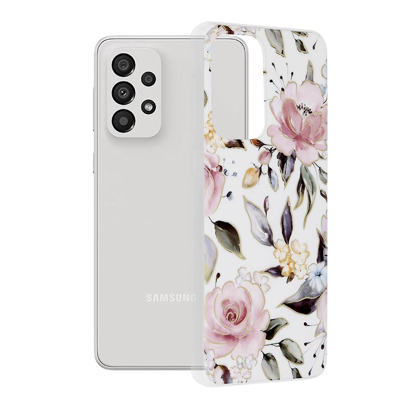 Husa Samsung Galaxy A33 5G Techsuit Marble, Chloe White