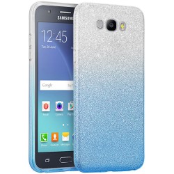 Husa Samsung Galaxy J7 2016 J710 Gradient Color TPU Sclipici - Albastru