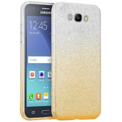 Husa Samsung Galaxy J7 2016 J710 Gradient Color TPU Sclipici - Auriu
