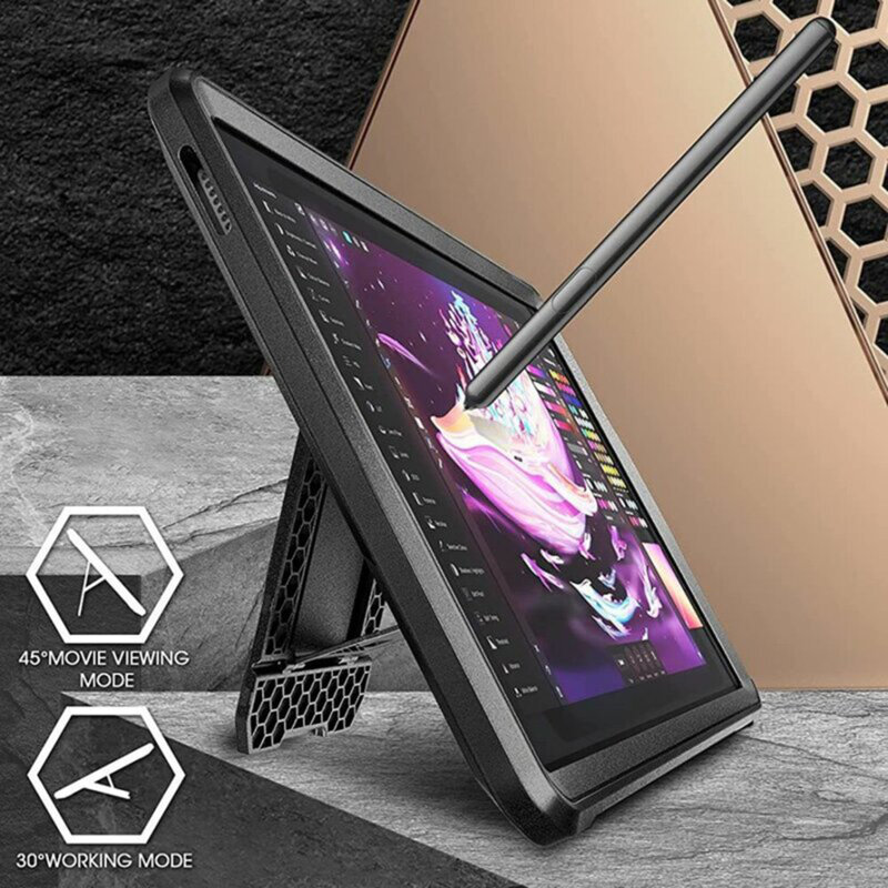 Husa Samsung Galaxy Tab A7 Lite Supcase Unicorn Beetle Pro, negru
