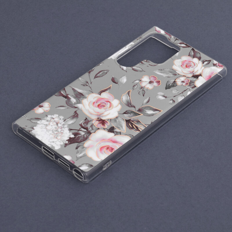 Husa Samsung Galaxy S23 Ultra Techsuit Marble, Bloom of Ruth Gray