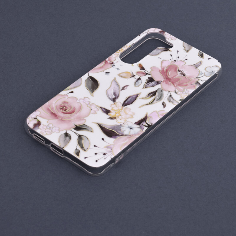 Husa Samsung Galaxy S23 Plus Techsuit Marble, Chloe White