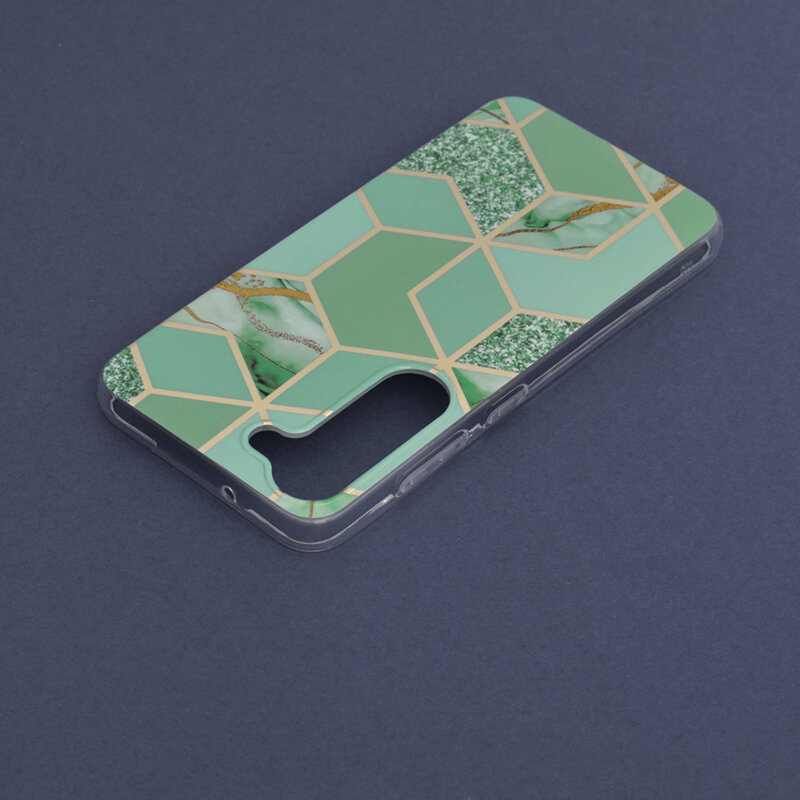 Husa Samsung Galaxy S23 Techsuit Marble, verde