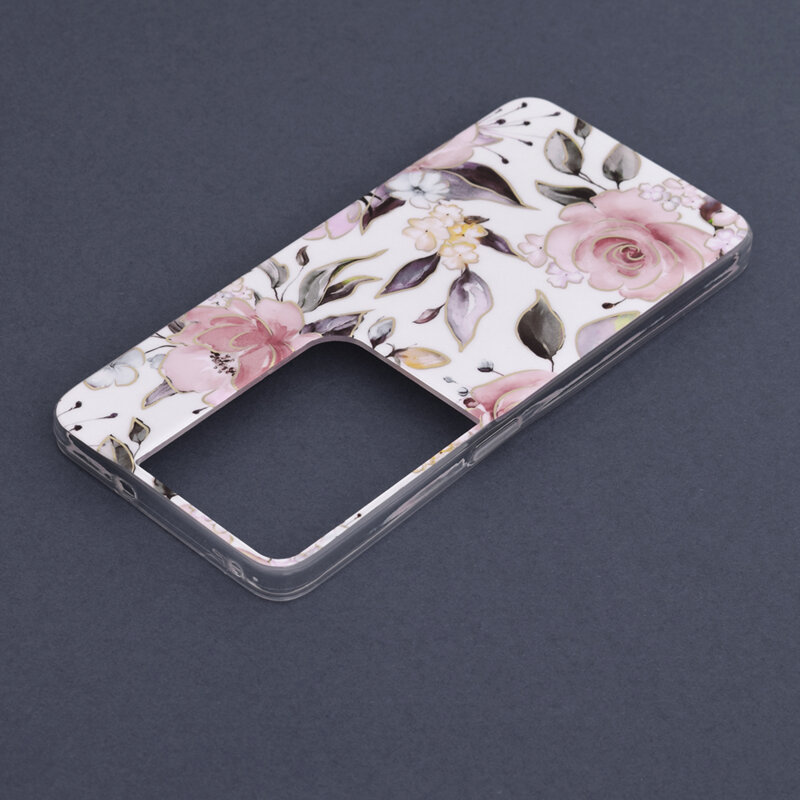 Husa Oppo Reno8 Pro Techsuit Marble, Chloe White