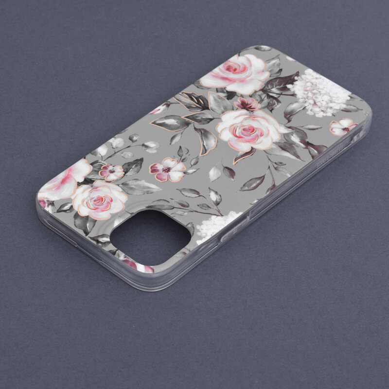 Husa iPhone 14 Plus Techsuit Marble, Bloom of Ruth Gray