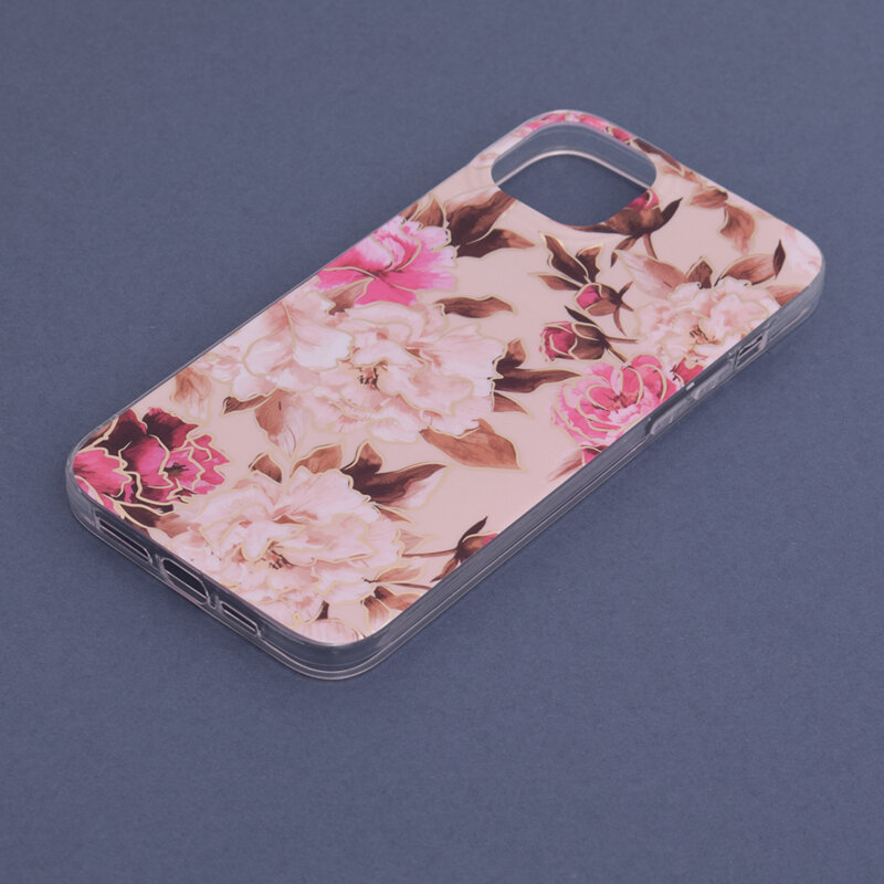 Husa iPhone 14 Plus Techsuit Marble, Mary Berry Nude