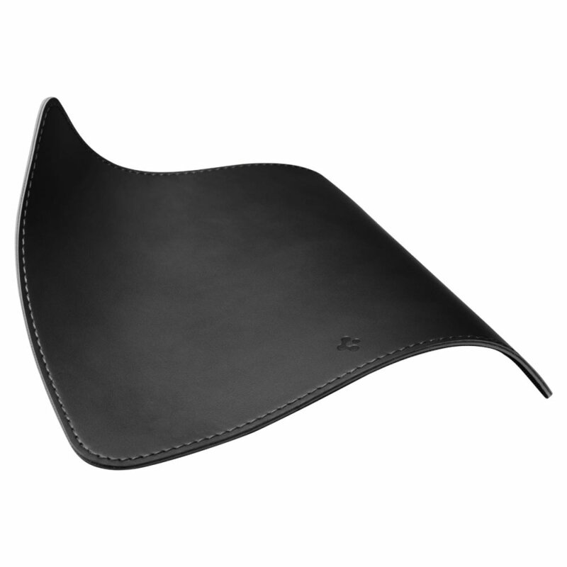 Mouse pad piele ecologica pentru birou Spigen, negru, LD301