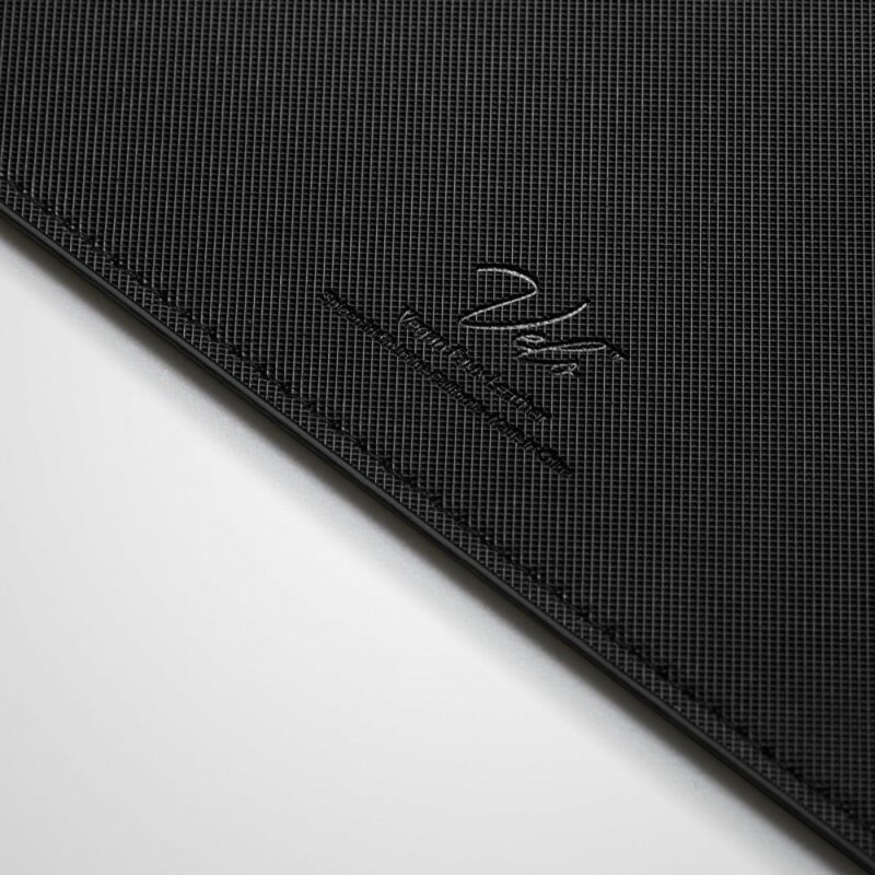 Mouse pad piele ecologica pentru birou Spigen, negru, LD301
