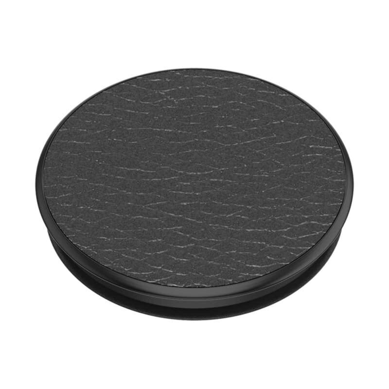 Popsockets original, suport cu functii multiple, Black Vegan Leather