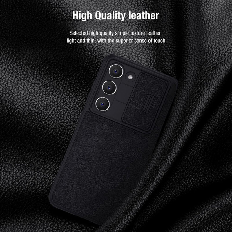 Husa Samsung Galaxy S23 Plus Nillkin QIN Pro Leather, negru