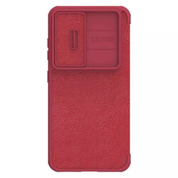 Husa Samsung Galaxy S23 Plus Nillkin QIN Pro Leather, rosu