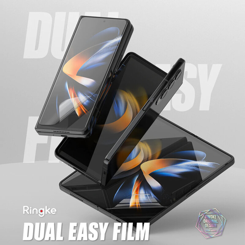 Folie Samsung Galaxy Z Fold4 Ringke Dual Easy Film Full Coverage, transparenta