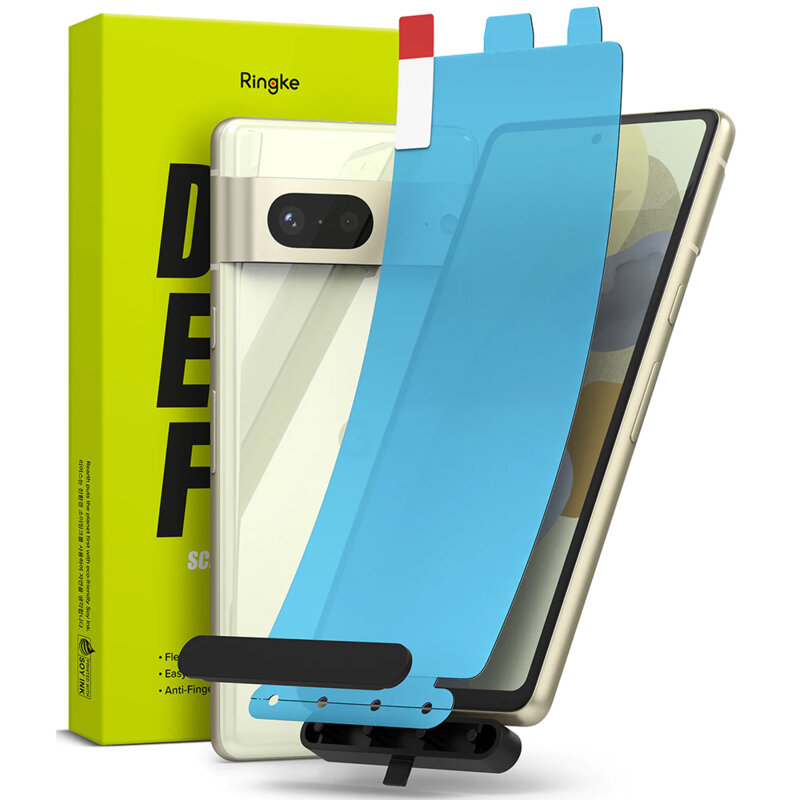 [Pachet 2x] Folie Google Pixel 7 Ringke Dual Easy Film Full Coverage, transparenta