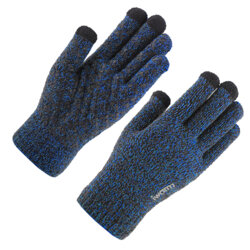 Manusi touchscreen unisex iWarm, lana, albastru, ST0005