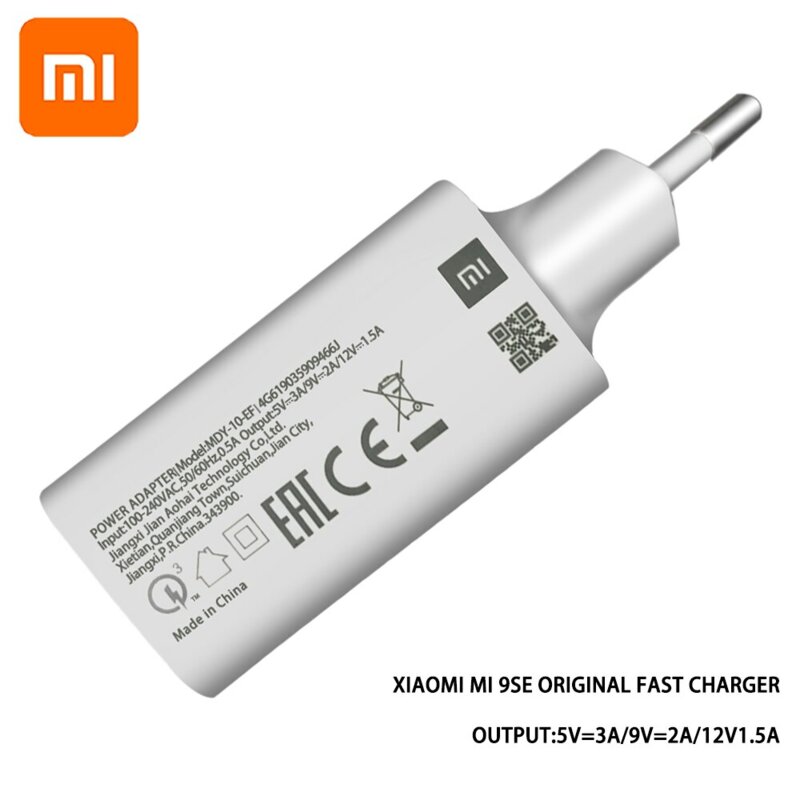 Incarcator priza Xiaomi Fast Charging 3A, 18W, bulk, MDY-10-EF