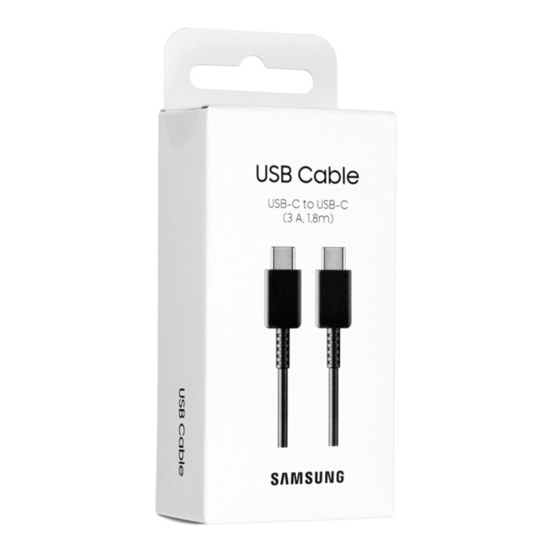 Cablu USB-C Fast Charge Samsung to USB-C, negru, EP-DX310JBEGEU, blister