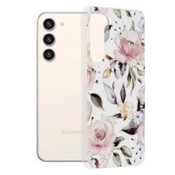 Husa Samsung Galaxy S23 Plus Techsuit Marble, Chloe White