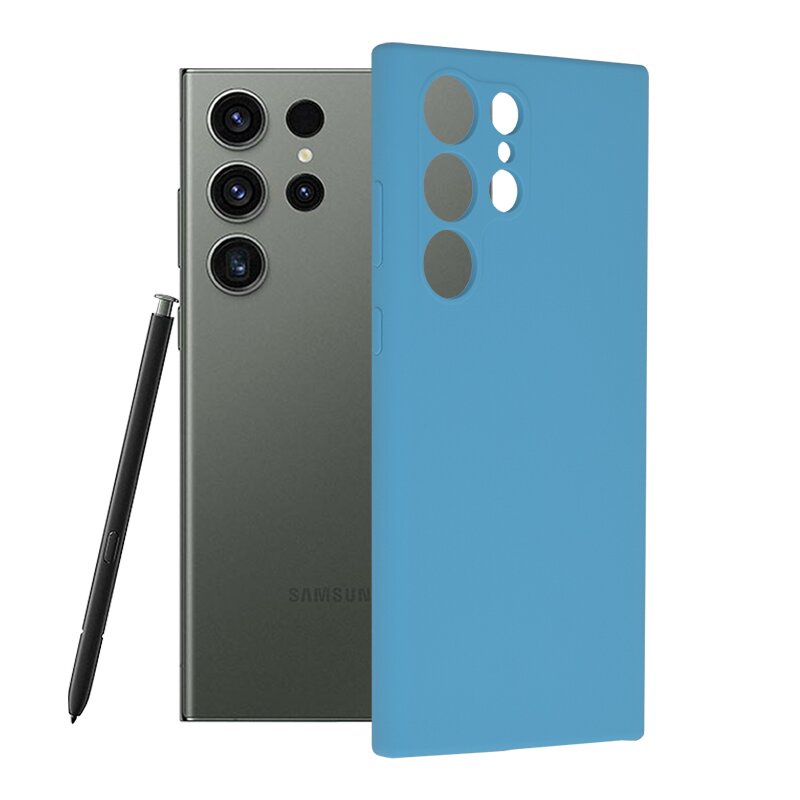 Husa Samsung Galaxy S23 Ultra Techsuit Soft Edge Silicone, albastru