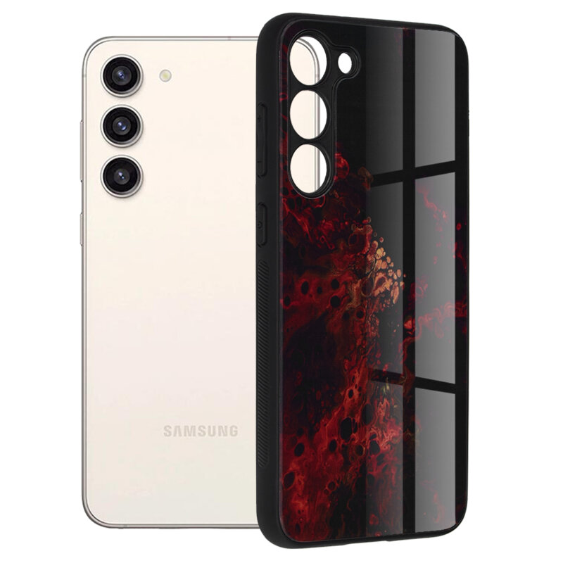 Husa Samsung Galaxy S23 Plus Techsuit Glaze, Red Nebula