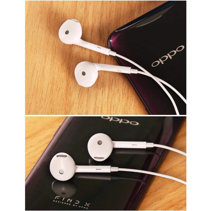 Casti stereo Type-C in-ear cu microfon Oppo MH147, alb, bulk