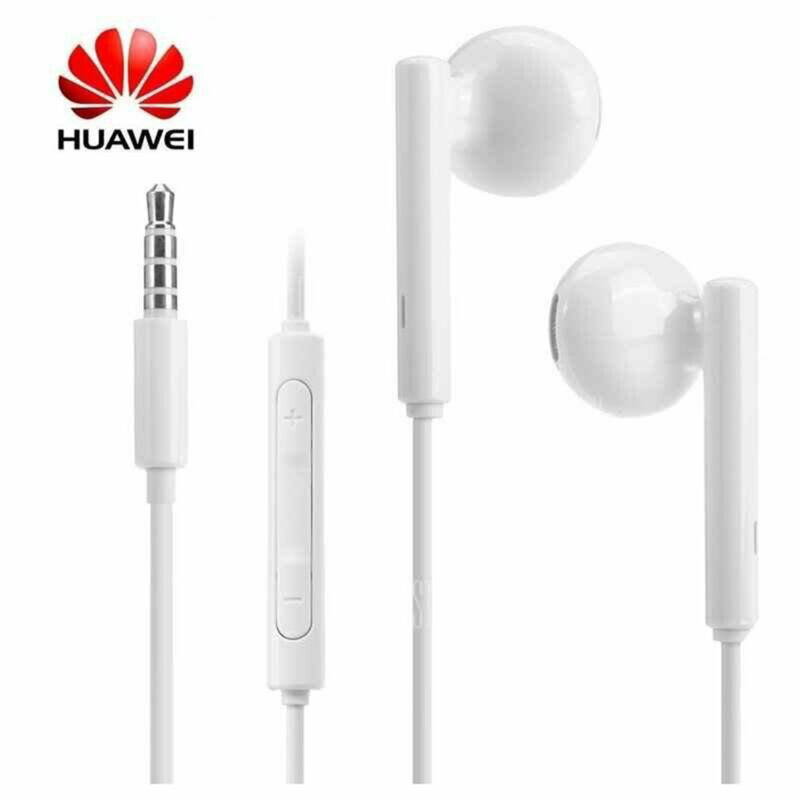 Casti in-ear originale cu microfon Huawei AM115, blister, alb