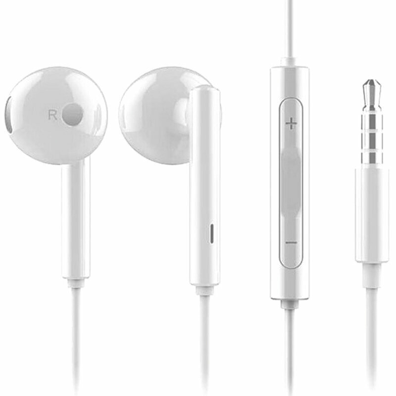 Casti in-ear originale cu microfon Huawei AM115, blister, alb