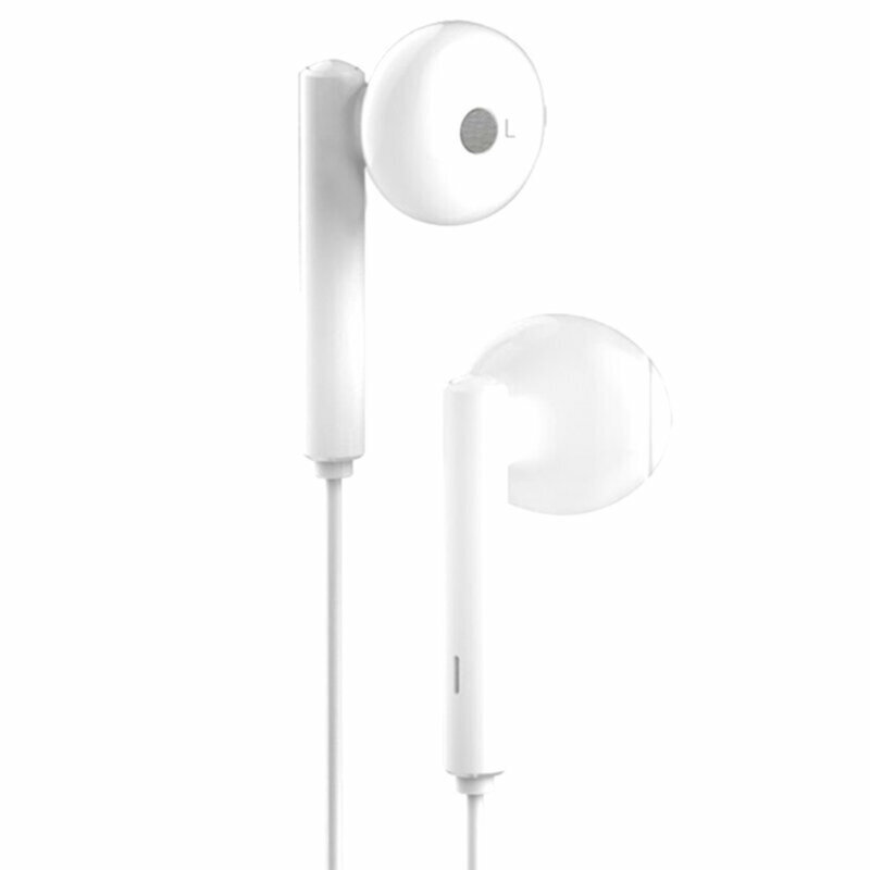 Casti in-ear originale cu microfon Huawei AM115, blister, alb