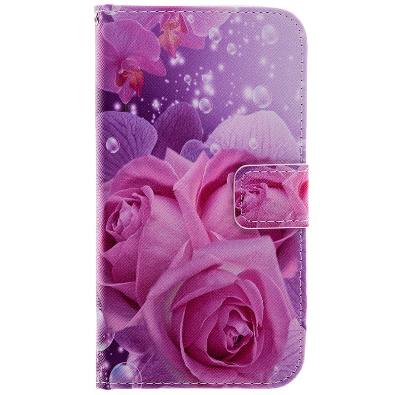 Husa Samsung Galaxy J7 2017 J730 Book Pink Roses
