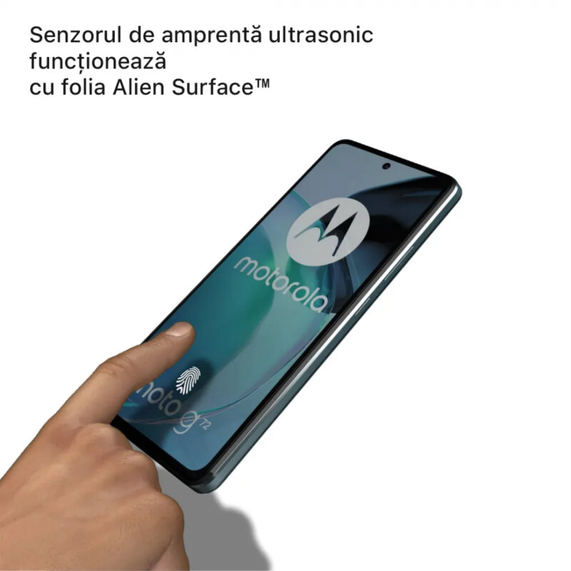 Folie 360° Motorola Moto G72 Alien Surface ecran, spate, laterale, camera, transparenta