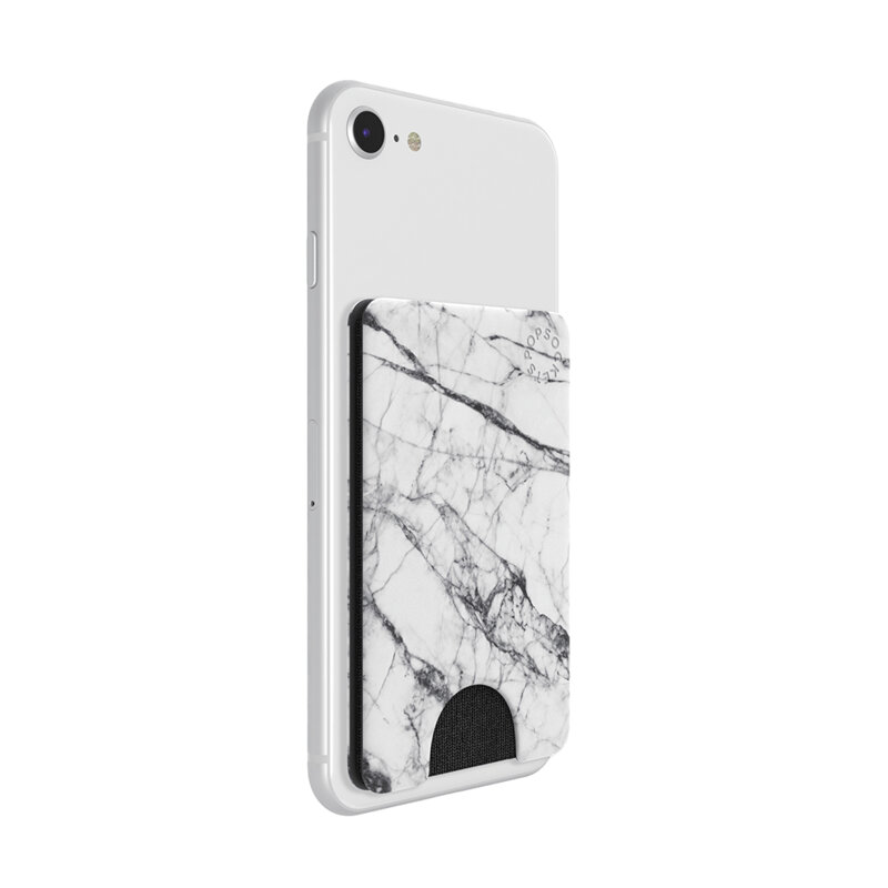 Popsockets original, PopWallet, White Marble