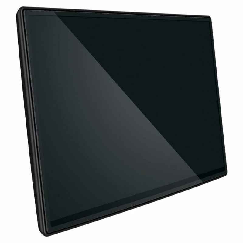 Folie display auto Tesla Model X 2022 / S 2021 Spigen Glas.tR EZ Fit, negru