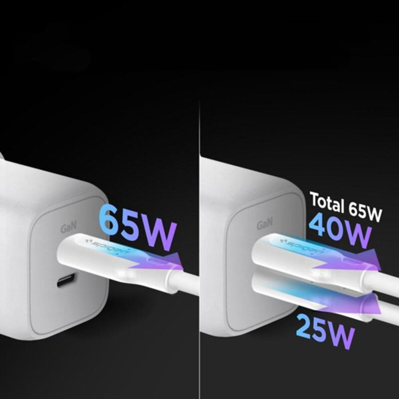 Incarcator GaN tip C PD65W 3D PCB Spigen Power Arc, PE2106EU