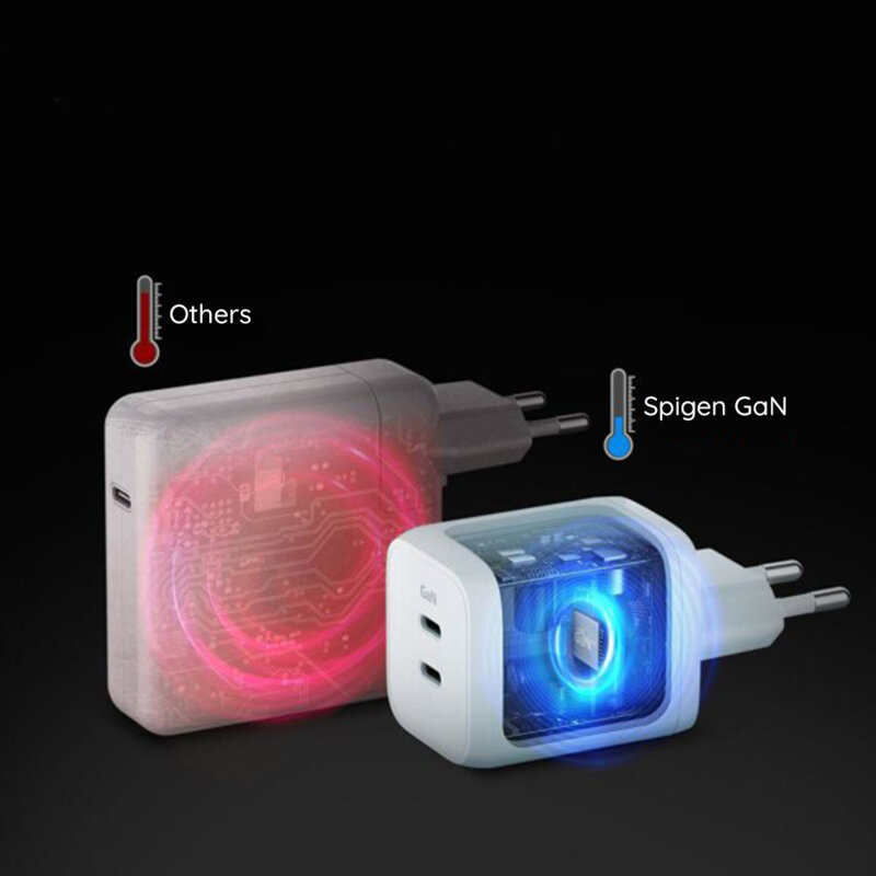 Incarcator GaN tip C PD65W 3D PCB Spigen Power Arc, PE2106EU
