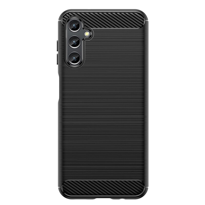 Husa Samsung Galaxy A14 5G Techsuit Carbon Silicone, negru