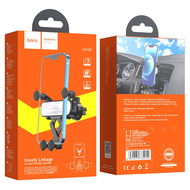 Suport de telefon pentru masina grila ventilatie Hoco CA102
