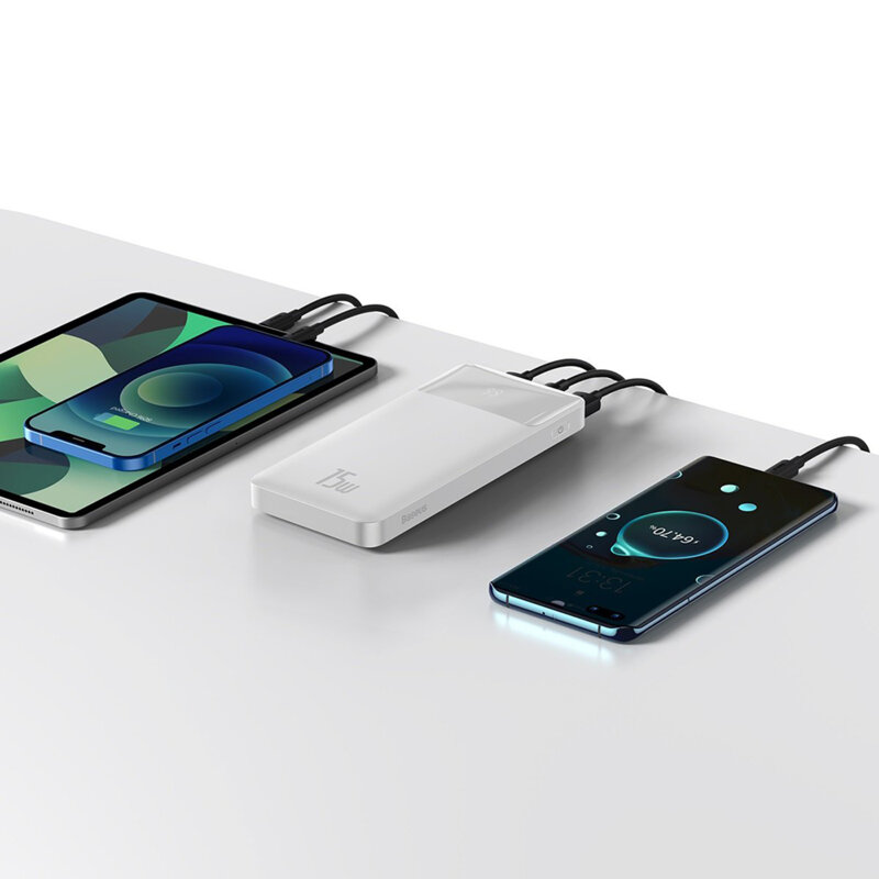 Baterie externa 10000mAh Baseus, 2xUSB, Type-C, Micro-USB, PPBD050002