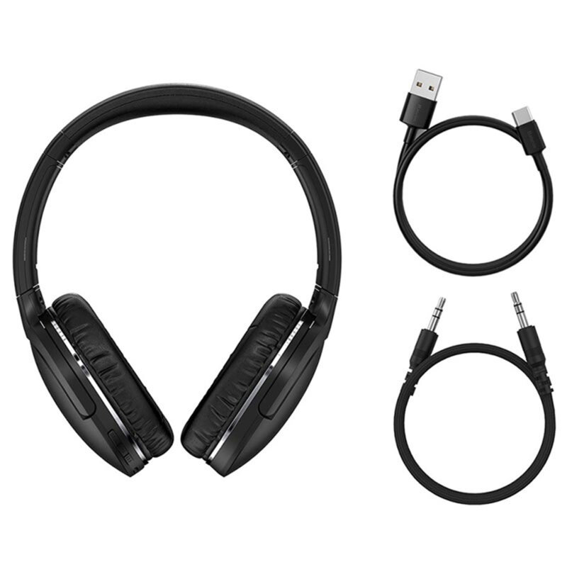 Casti over-ear wireless Baseus Encok D02 Pro, negru, NGTD010301