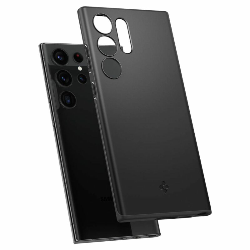 Husa Samsung Galaxy S23 Ultra Spigen Thin Fit, negru