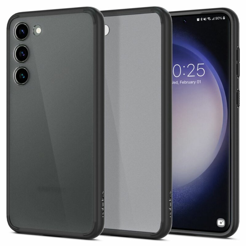 Husa Samsung Galaxy S23 Plus Spigen Ultra Hybrid, negru frost