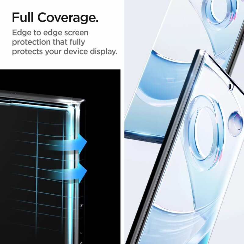 Folie Samsung Galaxy S23 Ultra Spigen Glas.tR Platinum UV Light, clear