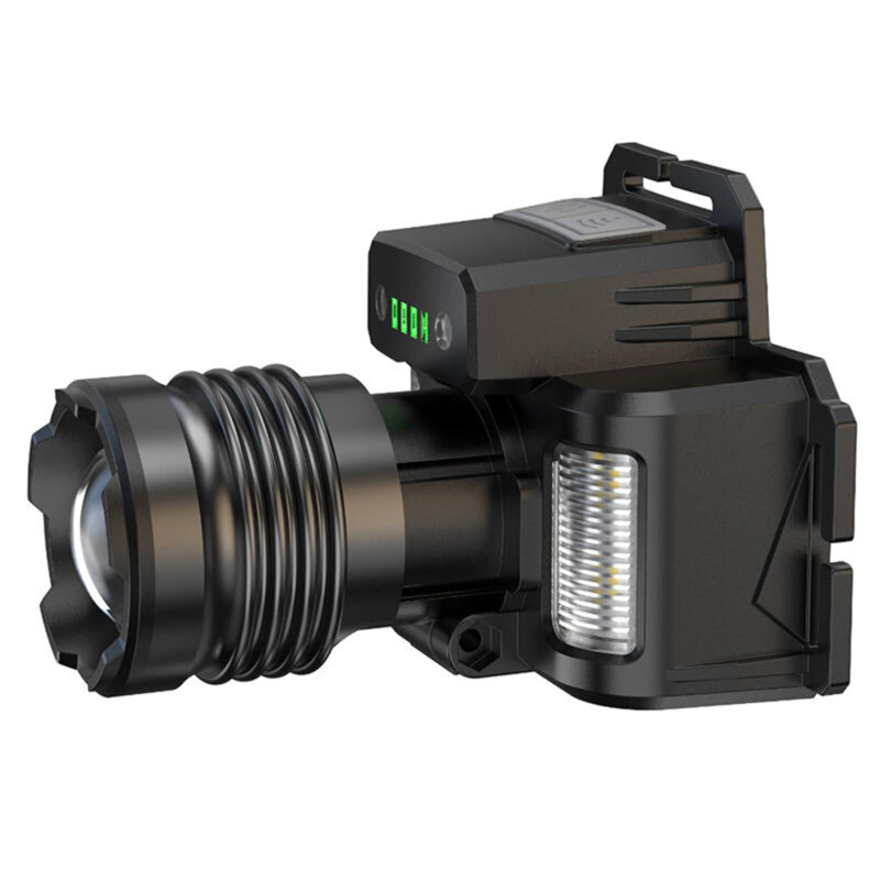 Lampa de cap cu LED 30W, 3 culori Techsuit, negru, HL-A-02