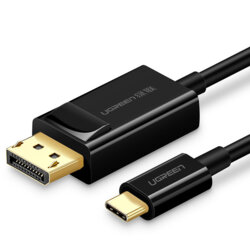 Cablu video USB-C la DP Ugreen, 4Kx2K@30Hz, 1.5m, negru, 50994
