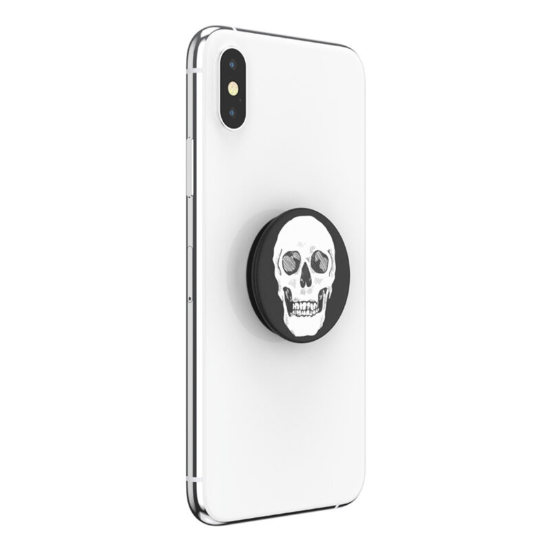 Popsockets original, suport cu functii multiple, Shaky Bones White