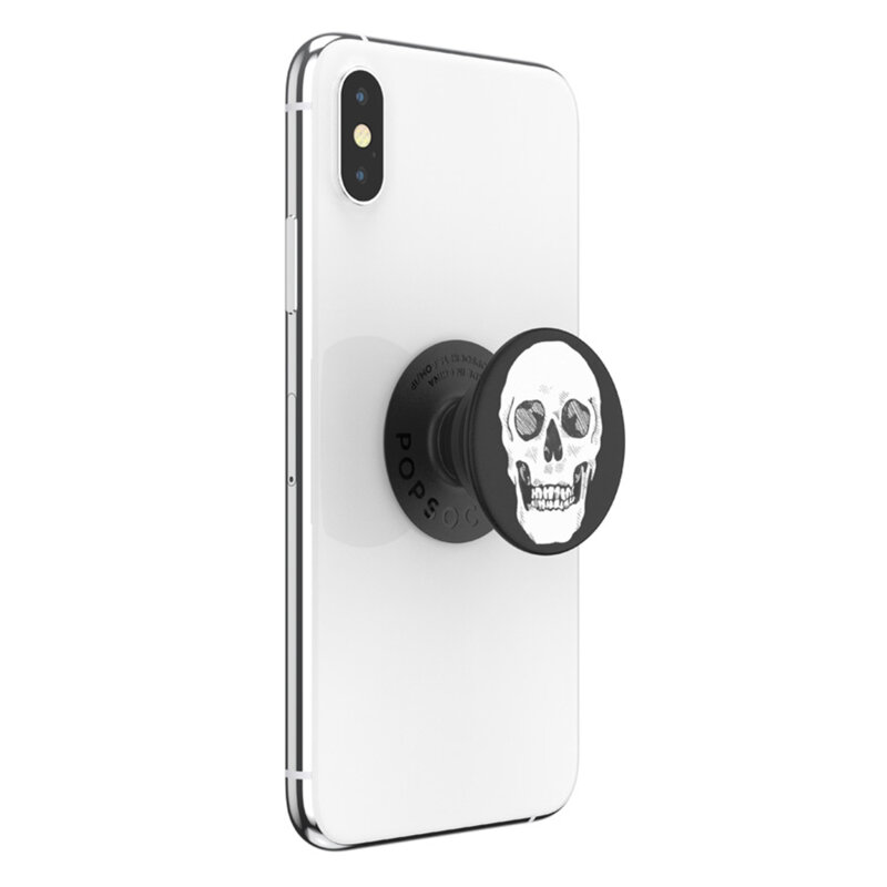 Popsockets original, suport cu functii multiple, Shaky Bones White