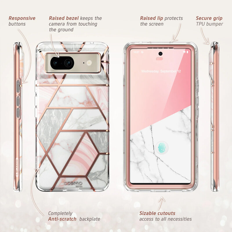 Husa Google Pixel 7 I-Blason Cosmo, roz