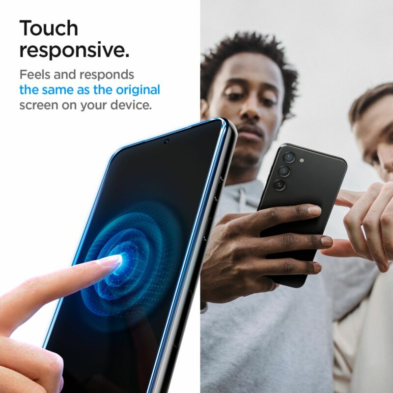 [Pachet 2x] Folie Samsung Galaxy S23 Spigen Glas.tR EZ Fit, transparenta